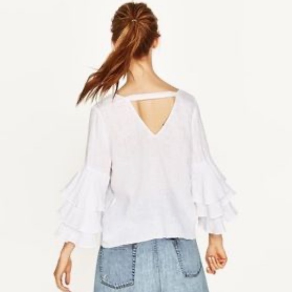 zara flowy top